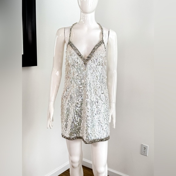 Retrofete Ivanna Embellished Dress Size M $1198 - Picture 6 of 16